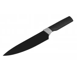 Кухонный нож поварской Ardesto Black Mars, 20см, нержавеющая сталь, пластик, черный