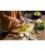 Кухонный нож поварской Santoku Fiskars Hard Edge, 16.1см, нержавеющая сталь, пластик, черный