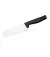 Кухонный нож поварской Santoku Fiskars Hard Edge, 16.1см, нержавеющая сталь, пластик, черный