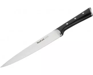 Кухонный нож поварской Tefal Ice Force, 20см, нержавеющая сталь, пластик, черный