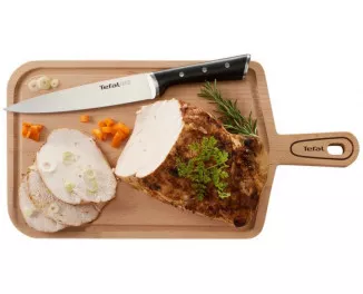Кухонный нож поварской Tefal Ice Force, 20см, нержавеющая сталь, пластик, черный