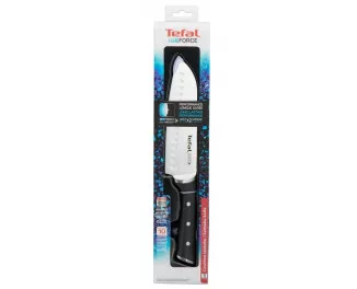 Кухонный нож Сантока Tefal Ice Force, 18см, нержавеющая сталь, пластик, черный