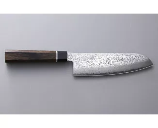 Кухонный нож Сантоку 164 мм Suncraft Senzo Black (BD-04)