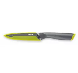 Кухонный нож универсальный Tefal Fresh Kitchen, 12см, с чехлом, нержавеющая сталь, пластик, серый