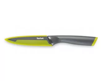 Кухонный нож универсальный Tefal Fresh Kitchen, 12см, с чехлом, нержавеющая сталь, пластик, серый