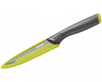 Кухонный нож универсальный Tefal Fresh Kitchen, 12см, с чехлом, нержавеющая сталь, пластик, серый