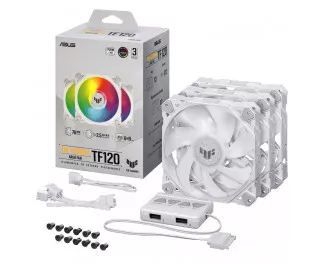 Кулер для корпуса ASUS TUF Gaming TF120 ARGB 3IN1 White (90DA0033-B09030)