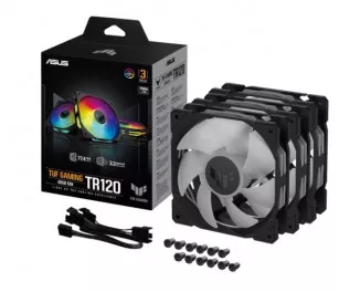 Кулер для корпусу ASUS TUF Gaming TR120 FAN ARGB BLACK 3IN1 (90DA0090-B09020)