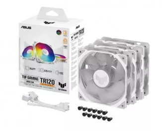 Кулер для корпуса ASUS TUF Gaming TR120 FAN ARGB REVERSE WHITE 3IN1 (90DA00D3-B09020)