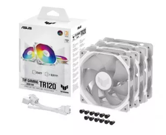 Кулер для корпусу ASUS TUF Gaming TR120 FAN ARGB WHITE 3IN1 (90DA0093-B09020)
