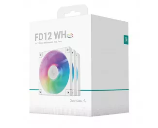 Кулер для корпуса DeepCool FD12 ARGB WH-3 IN 1 (R-FD12-WHAPN3-G)