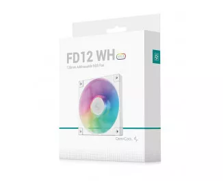 Кулер для корпуса DeepCool FD12 ARGB White (R-FD12-WHAPN1-G)