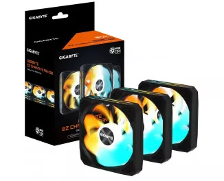 Кулер для корпуса Gigabyte EZ CHAIN RVS FAN 120 3-Pack (GP-GBT EZRVSFAN1203)