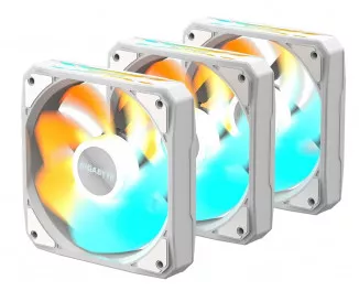 Кулер для корпуса Gigabyte EZ CHAIN RVS FAN 120 ICE 3-Pack (GP-GBT EZRVSFAN1203 ICE)