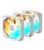 Кулер для корпуса Gigabyte EZ CHAIN RVS FAN 120 ICE 3-Pack (GP-GBT EZRVSFAN1203 ICE)