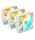 Кулер для корпуса Gigabyte EZ CHAIN RVS FAN 120 ICE 3-Pack (GP-GBT EZRVSFAN1203 ICE)
