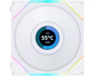 Кулер для корпуса Lian Li TL LCD 140-1 White (G99.14TLLCD1W.00)