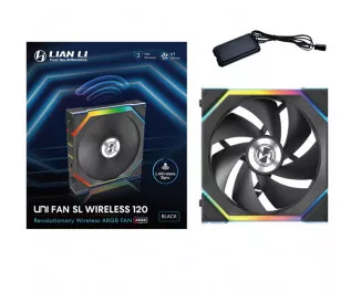 Кулер для корпуса Lian Li Uni Fan SL WIRELESS 120-1 Black (G99.12SL1W1B.00)