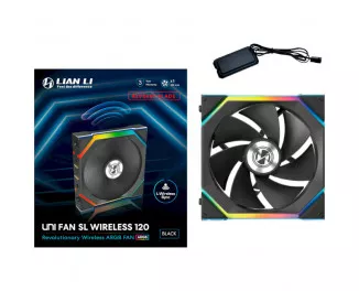 Кулер для корпуса Lian Li Uni Fan SL WIRELESS Reverse 120-1 Black (G99.12RSL1W1B.00)