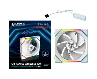 Кулер для корпуса Lian Li Uni Fan SL WIRELESS Reverse 120-1 White (G99.12RSL1W1W.00)