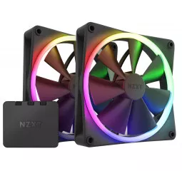 Кулер для корпусу NZXT F140 RGB Twin Pack Black (RF-R14DF-B1)