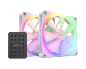 Кулер для корпуса NZXT F140 RGB Twin Pack White (RF-R14DF-W1)