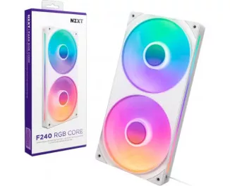 Кулер для корпуса NZXT F240 RGB Core White (RF-U24HF-W1)
