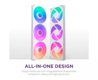 Кулер для корпуса NZXT F360 RGB Core White (RF-U36HF-W1)