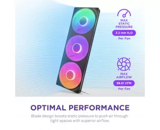 Кулер для корпусу NZXT F420 RGB Core Black (RF-U42HF-B1)