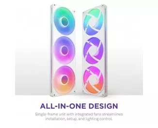 Кулер для корпусу NZXT F420 RGB Core White (RF-U42HF-W1)