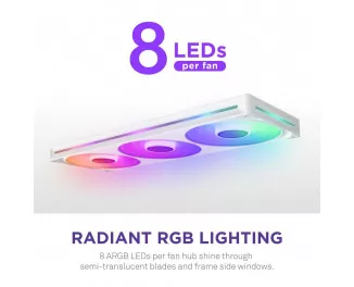 Кулер для корпусу NZXT F420 RGB Core White (RF-U42HF-W1)