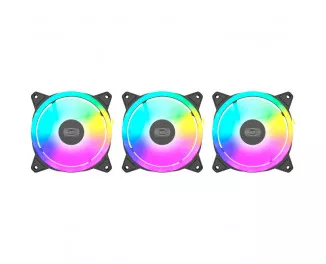 Кулер для корпуса PcCOOLER для корпусу F3 T120 ARGB 3 in 1 Black