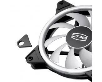 Кулер для корпуса PcCOOLER для корпусу F3 T120 ARGB 3 in 1 Black
