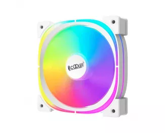 Кулер для корпуса PcCOOLER EF120 ARGB White (F3-L120WHAM1-GL)