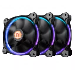 Кулер для корпуса ThermalTake Riing 12 LED RGB 256 Colors Fan 3-Pack (CL-F042-PL12SW-B)