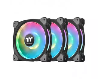 Кулер для корпуса ThermalTake Riing Duo 12 RGB Radiator Fan TT Premium Edition 3-Pack (CL-F073-PL12SW-A)