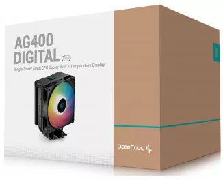 Кулер для процесора DeepCool AG400 DIGITAL BK ARGB