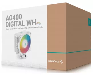 Кулер для процессора DeepCool AG400 DIGITAL WH ARGB