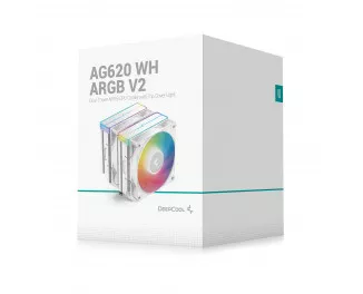 Кулер для процесора DeepCool AG620 WH ARGB V2 (R-AG620-WHAMMN-GJD)
