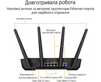 Маршрутизатор ASUS TUF Gaming AX3000 V2