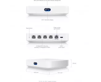 Маршрутизатор Ubiquiti UniFi Cloud Gateway Ultra (UCG-Ultra)