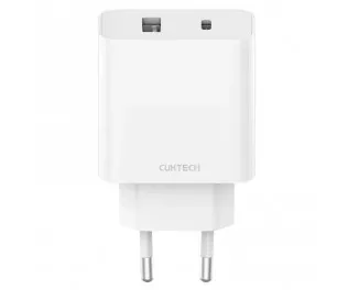 Мережевий зарядний пристрій Xiaomi CUKTECH A19 EU 30W Charger (Type-A + Type-C) White