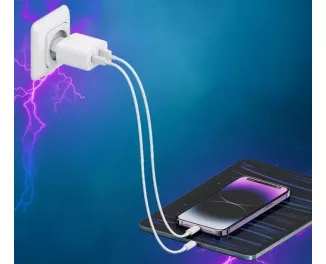 Мережевий зарядний пристрій Xiaomi CUKTECH A19 EU 30W Charger (Type-A + Type-C) White