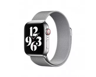Металевий ремінець для Apple Watch 38/40/41 mm Apple Milanese Loop Silver (MTU22)