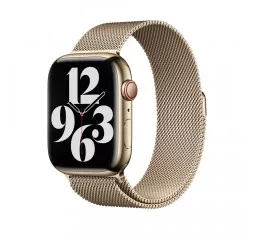 Металлический ремешок для Apple Watch 42/44/45 mm Apple Milanese Loop Gold (ML763)