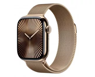 Металлический ремешок для Apple Watch 42mm Apple Milanese Loop Gold (MXMN3)