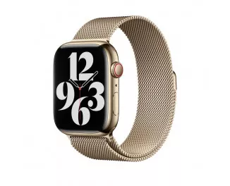 Металлический ремешок для Apple Watch 44/45/46 mm Apple Milanese Loop Gold (ML763)