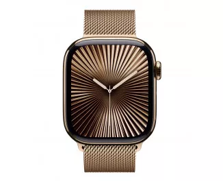 Металлический ремешок для Apple Watch 44/45/46mm Apple Milanese Loop Gold - M/L (MXMR3)