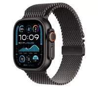 Металлический ремешок для Apple Watch Ultra 49mm Apple Milanese Loop Black Titanium - Medium (MXKG3)