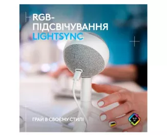 Микрофон Logitech G Yeti Orb RGB Gaming Mic with Lightsync Off-White (988-000558)